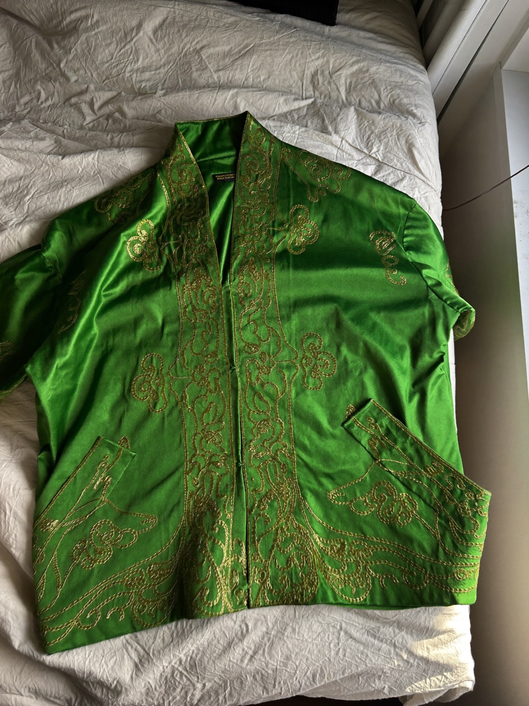 Embroidered Eid Kaftan — Emerald — seller photo